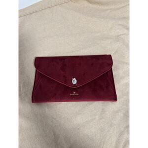 Swarovski Clutch Bag Womens Velvet Crystal Snap Purse Evening Elegant Handbag